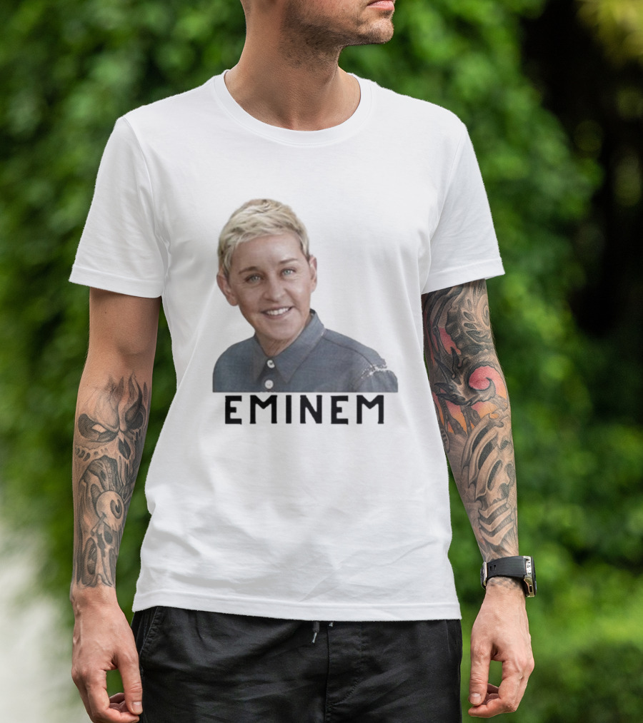 Eminem Ellen Degeneres Face Mashup T-Shirt