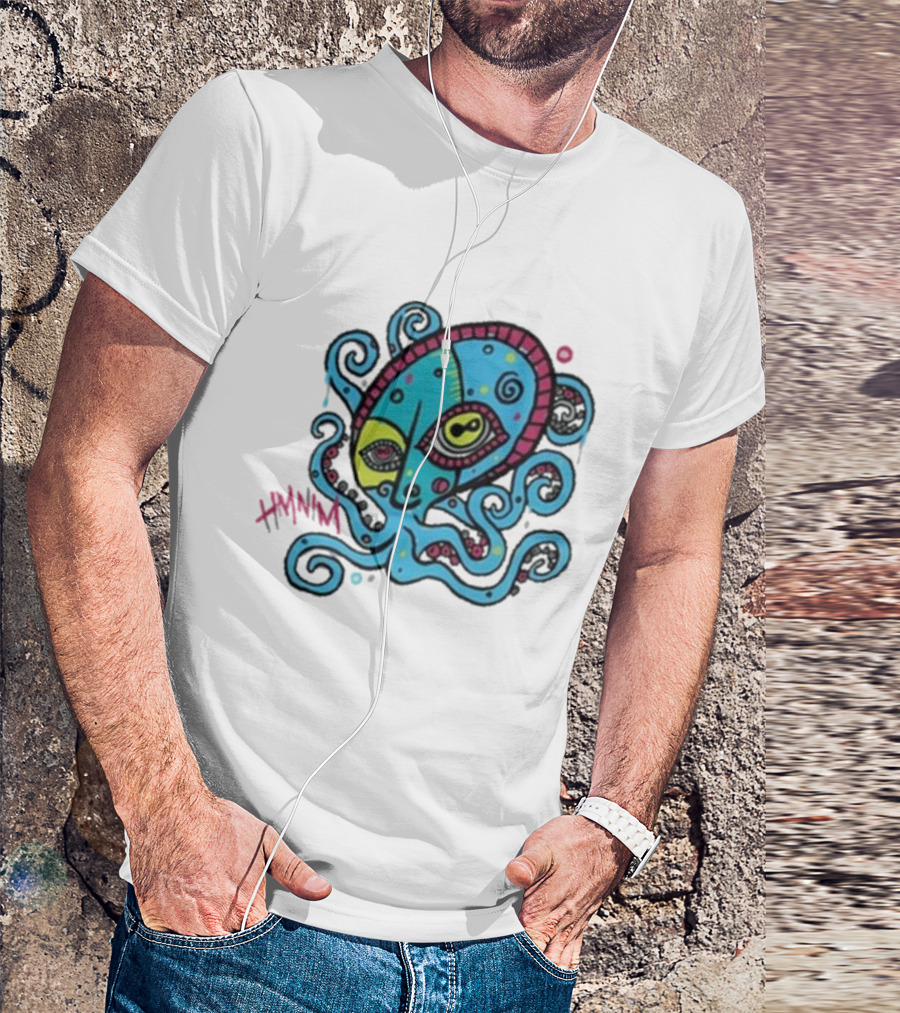 HMNIM Hi My Name Is Mark Cubist Octopus Mask T-Shirt