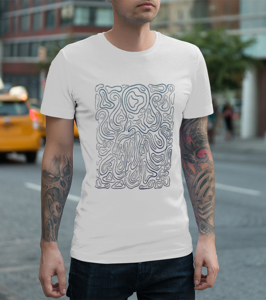 Hi My Name Is Mark Topographic T-Shirt