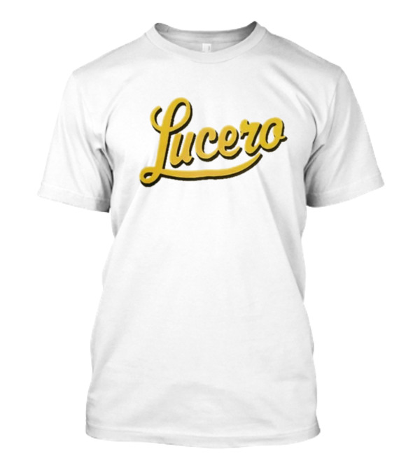 Lucero Script Logo Baseball T-Shirt