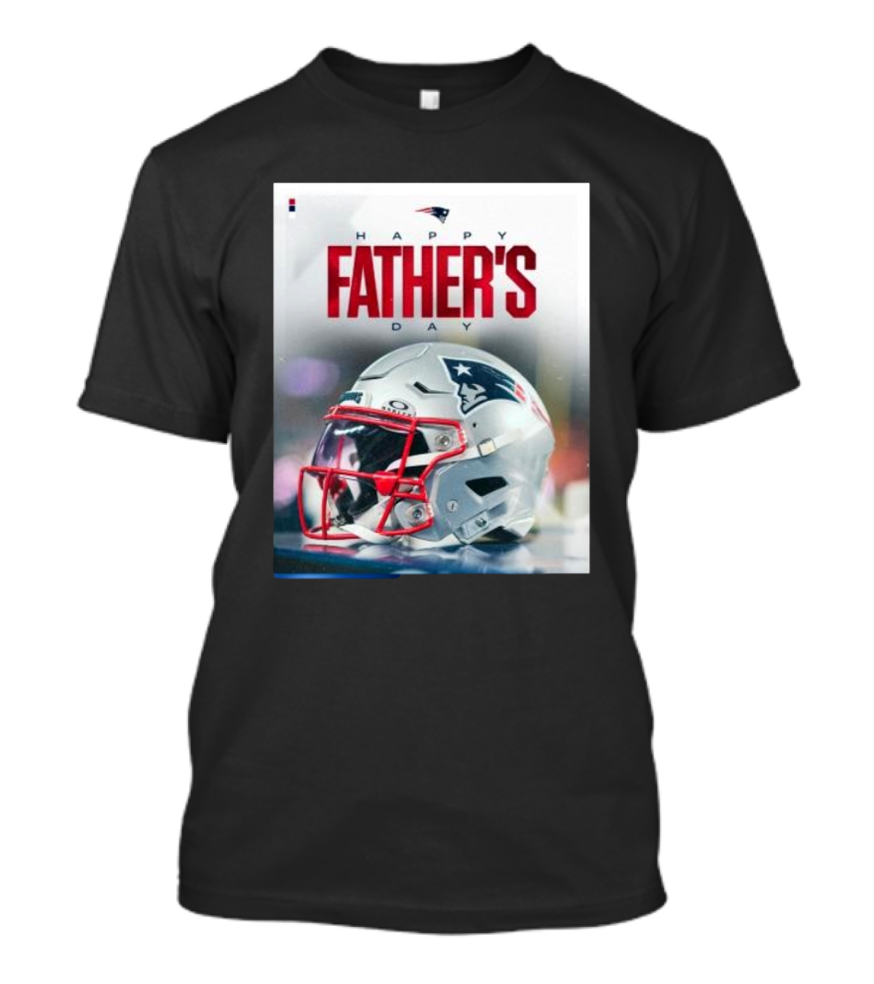 Happy Father's Day 2024 New England Patriots Helmet T-Shirt