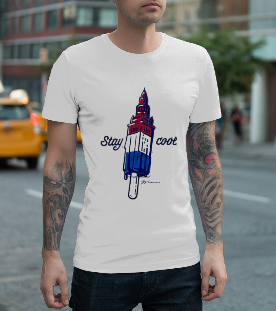 Stay Cool Cleveland Tower Popsicle T-Shirt