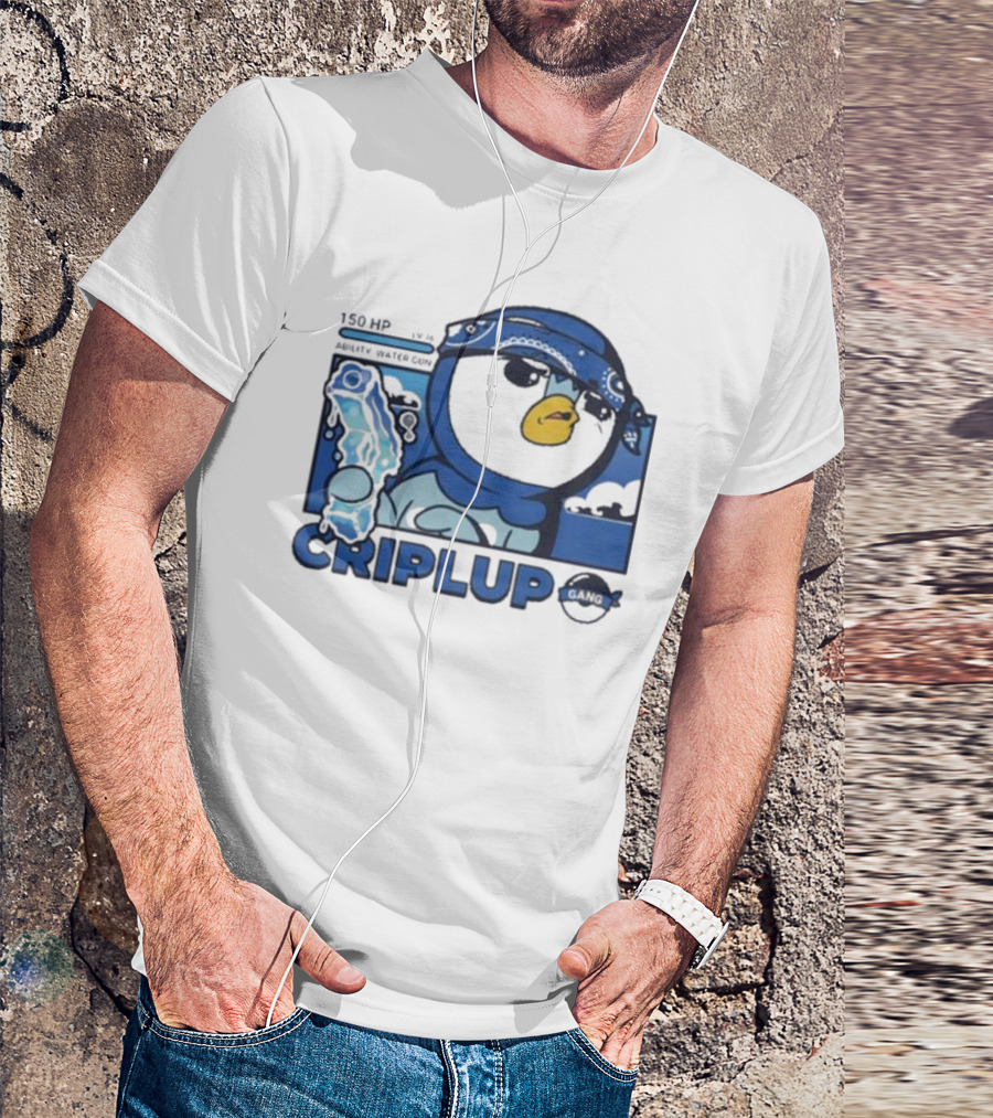 Impjcomics Criplup Comic Blue Bandana Penguin T-Shirt