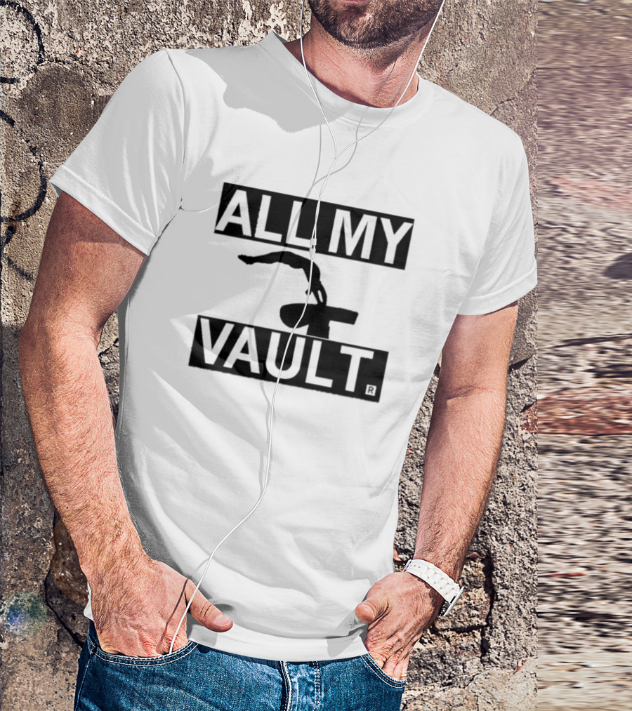ALL MY VAULT Gymnastics Pommel Horse T-Shirt
