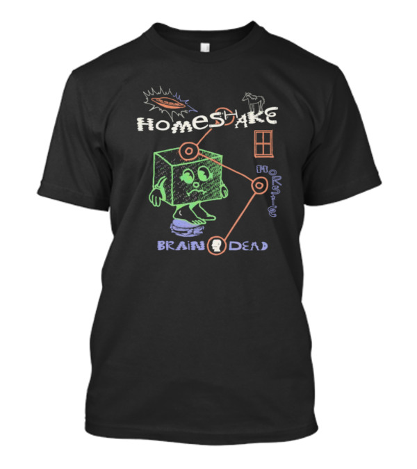 Brain Dead X Homeshake Horsie UFO Cube Brain Connection T-Shirt