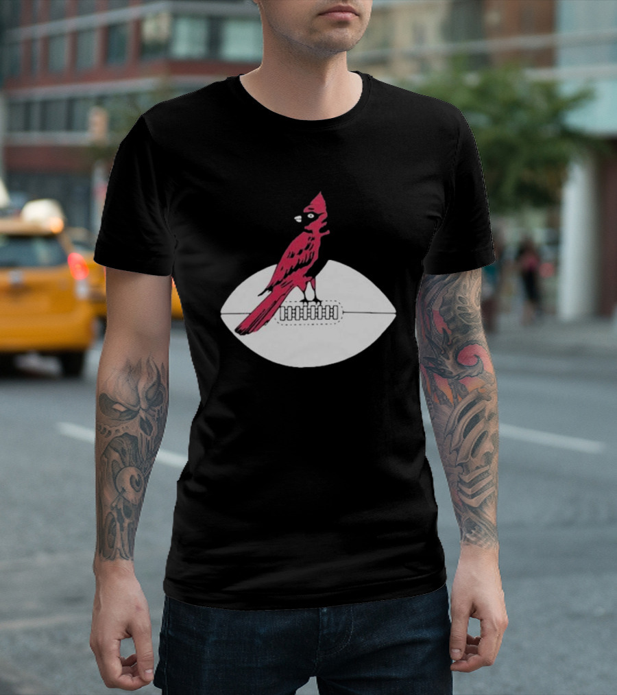 Arizona Cardinals Vintage Cardinal on Football T-Shirt