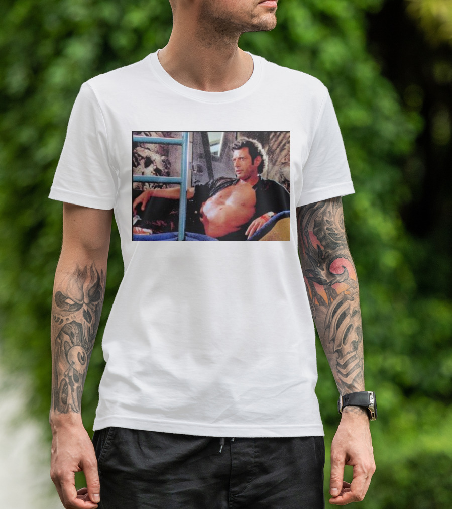 Ian Malcolm Jurassic Park Iconic Scene T-Shirt