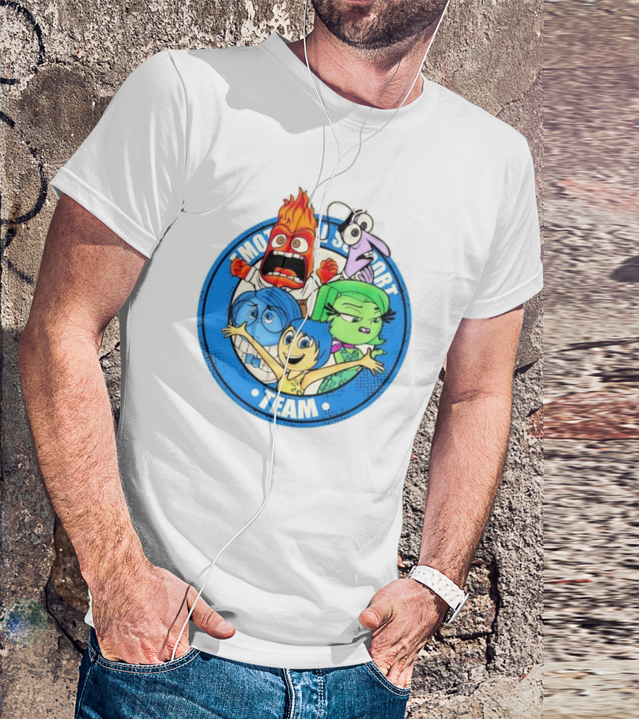 Emotional Support Team Inside Out Characters Riley's Emotions T-Shirt