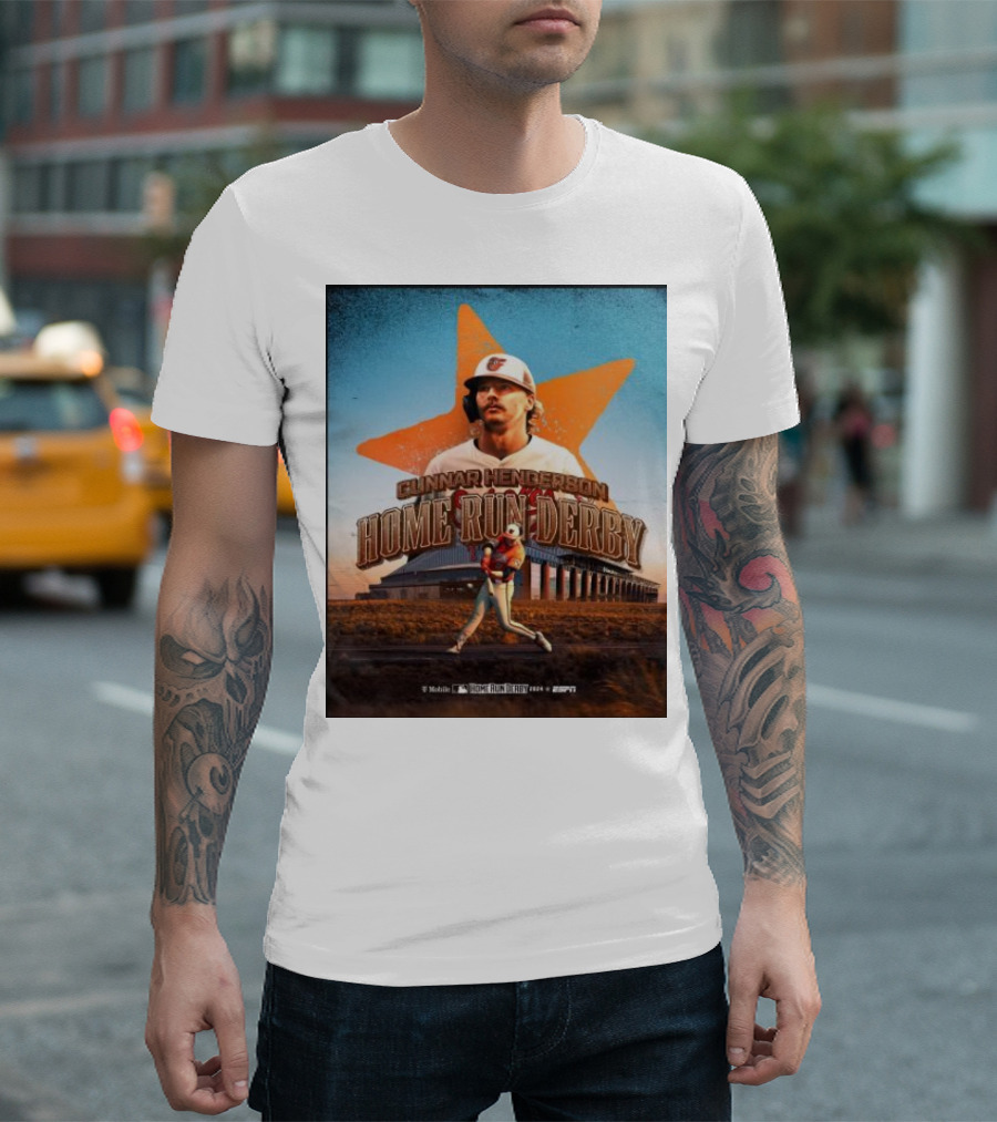 Gunnar Henderson Home Run Derby T-Mobile ESPN T-Shirt