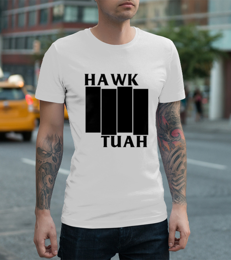 Hawk Tuah Black Flag T-Shirt