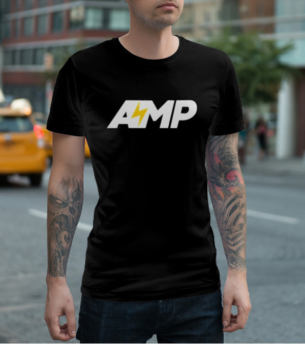 Kai Cenat AMP Farm Logo With Lightning Bolt T-Shirt