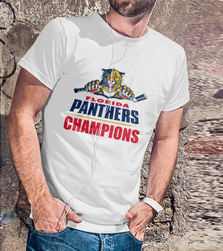 Florida Panthers Champions 2024 Mascot T-Shirt