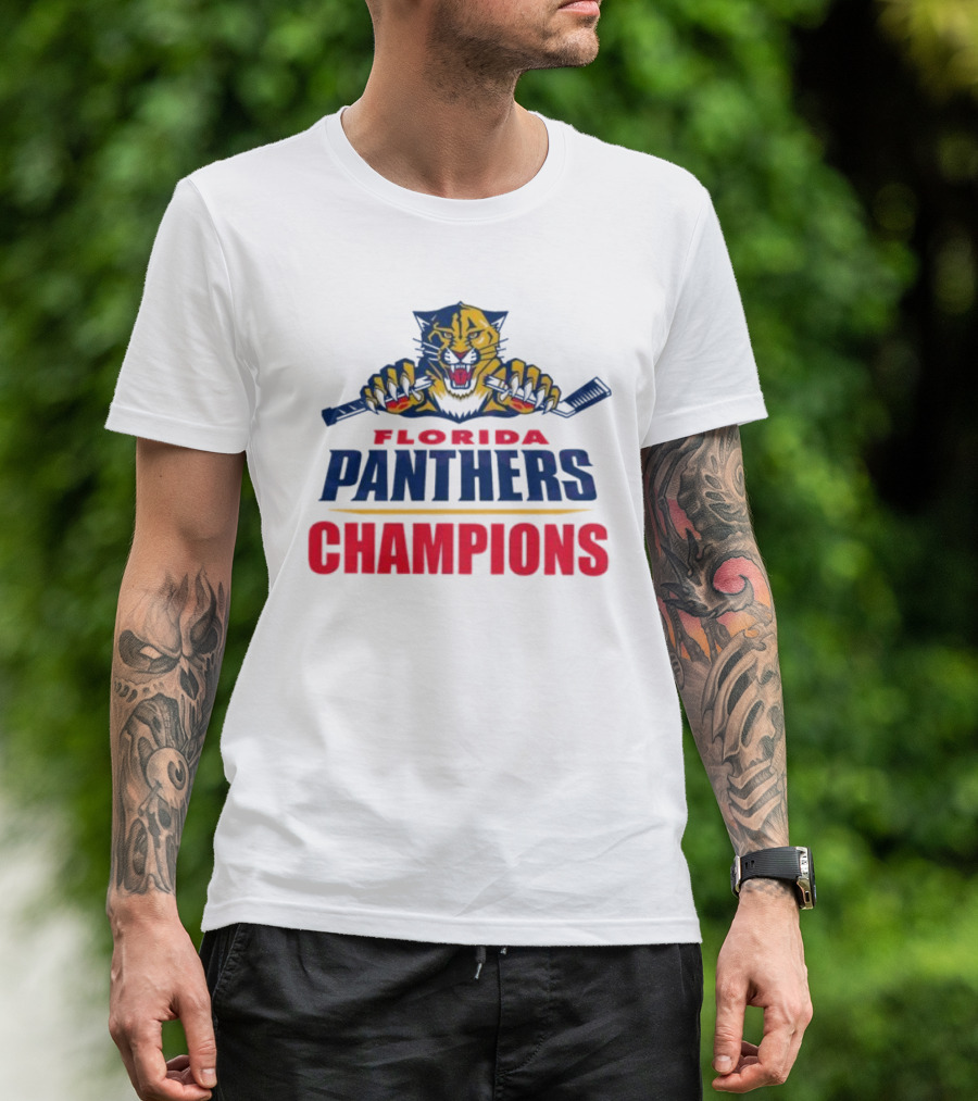 Florida Panthers Champions 2024 Mascot T-Shirt