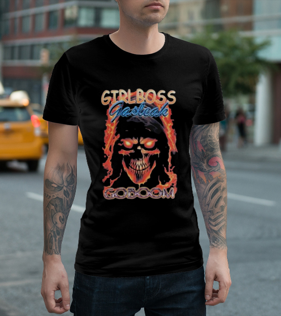 GIRLBOSS GASTEAK FIRE SKULL GOBOOM T-Shirt