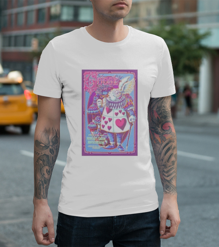 Goose at Fiddler's Green Amphitheatre Denver Wonderland T-Shirt