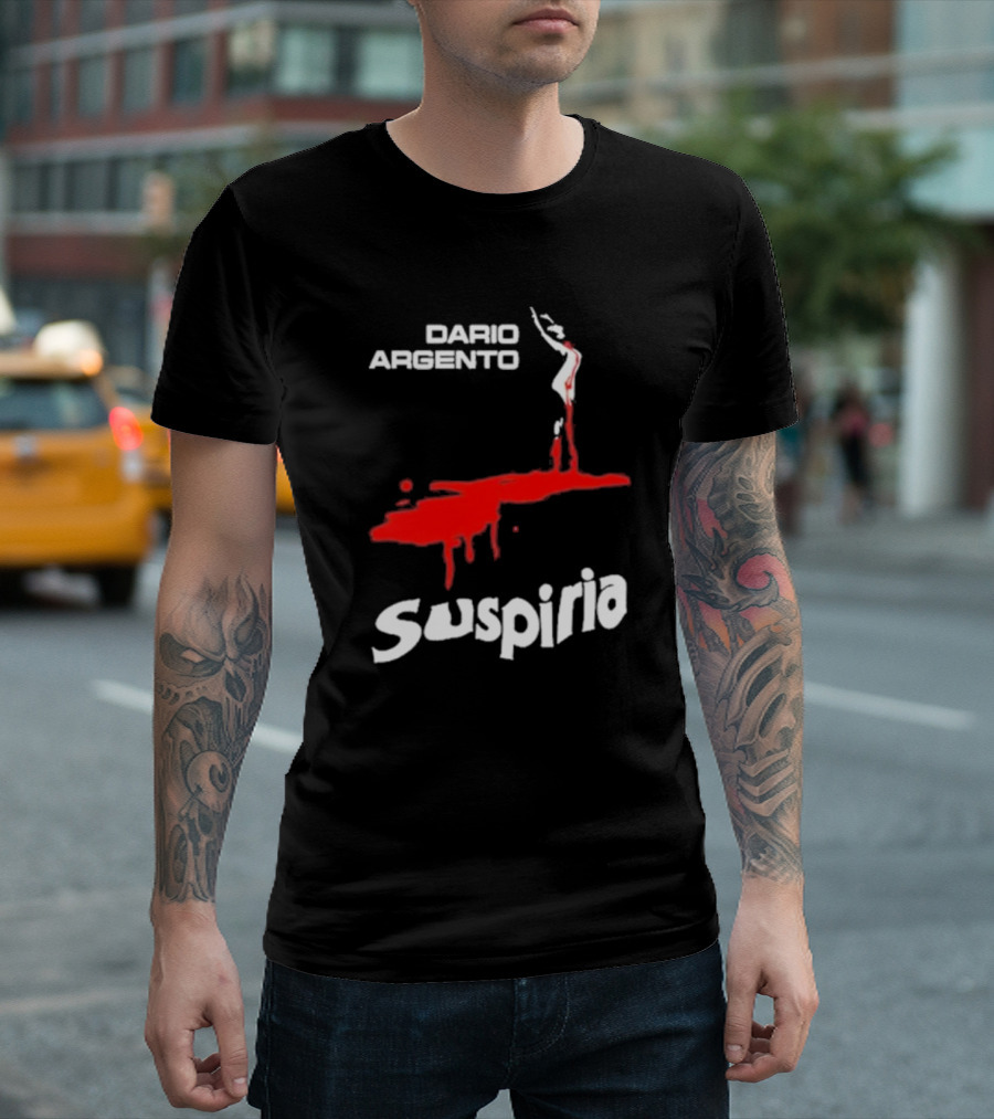 Dario Argento Suspiria Louisa Red Silhouette Blood Splatter T-Shirt