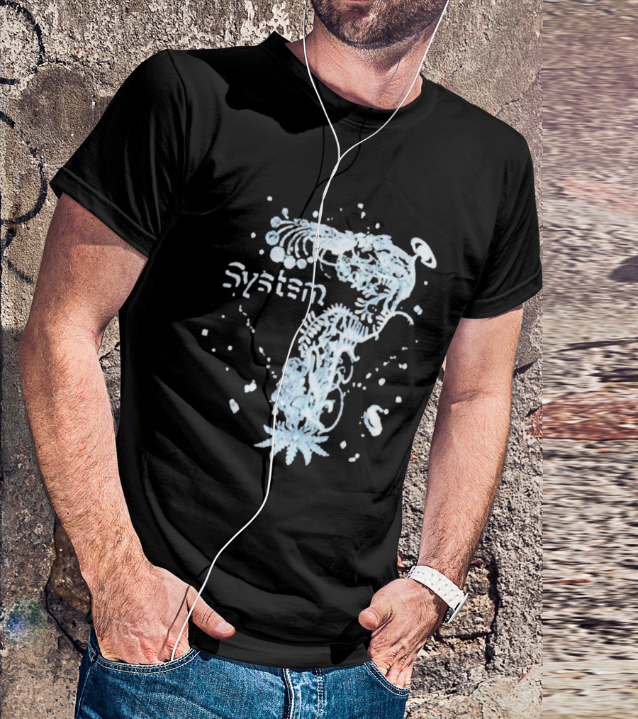 System 7 Unique Floral T-Shirt