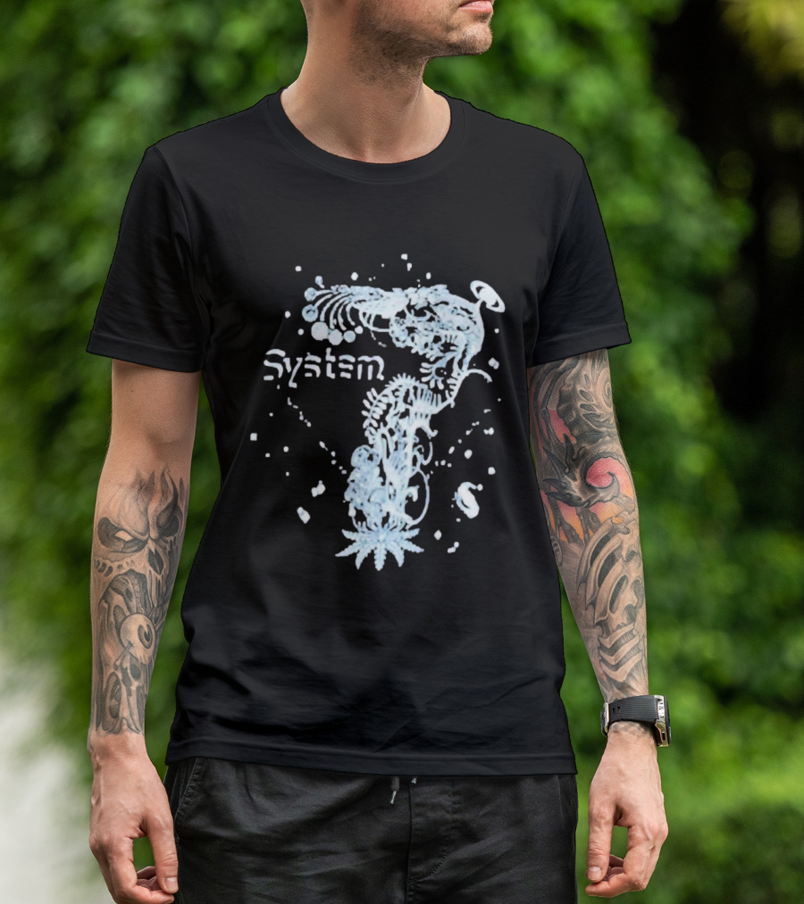 System 7 Unique Floral T-Shirt