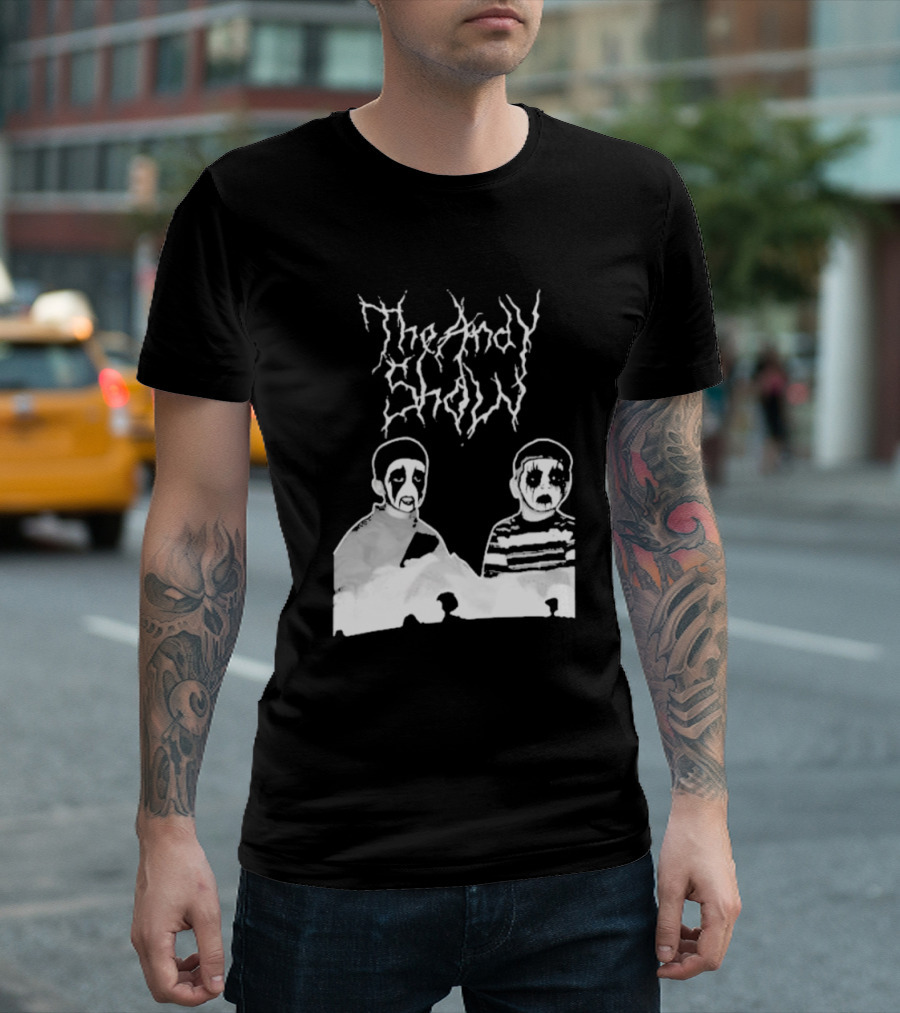 The Andy Show Corpse Paint Black Metal Duo T-Shirt