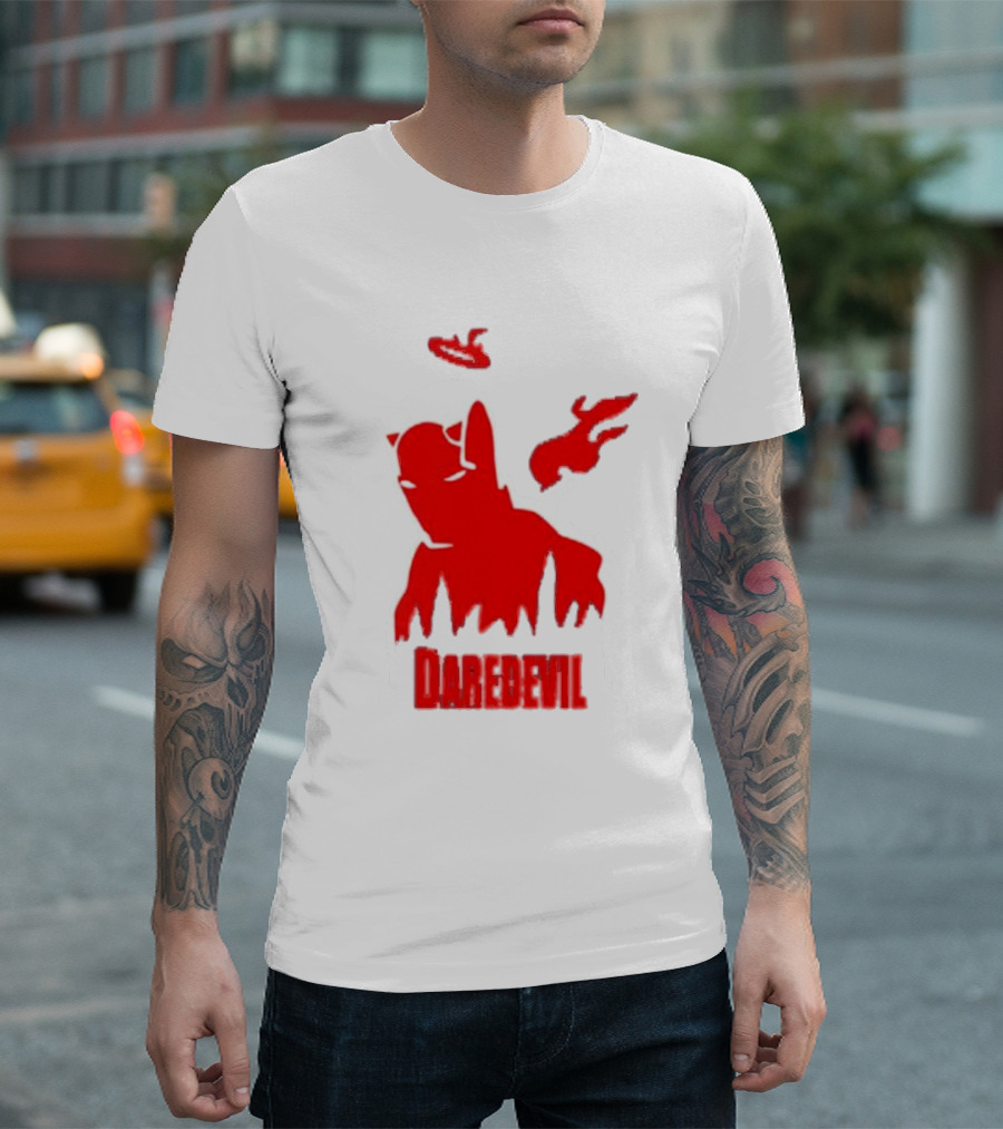 Daredevil Born Again Marvel Studios Iconic Red Flame T-Shirt