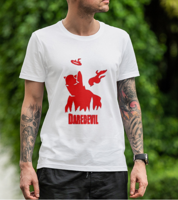 Daredevil Born Again Marvel Studios Iconic Red Flame T-Shirt