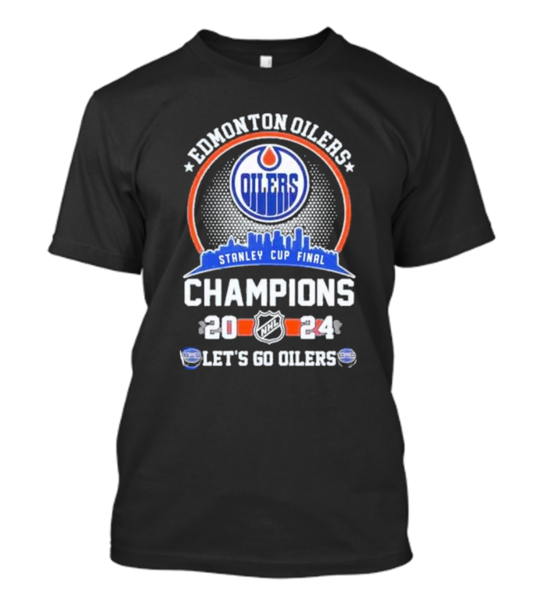 Edmonton Oilers Stanley Cup Final Champions 2024 Let's Go Oilers T-Shirt