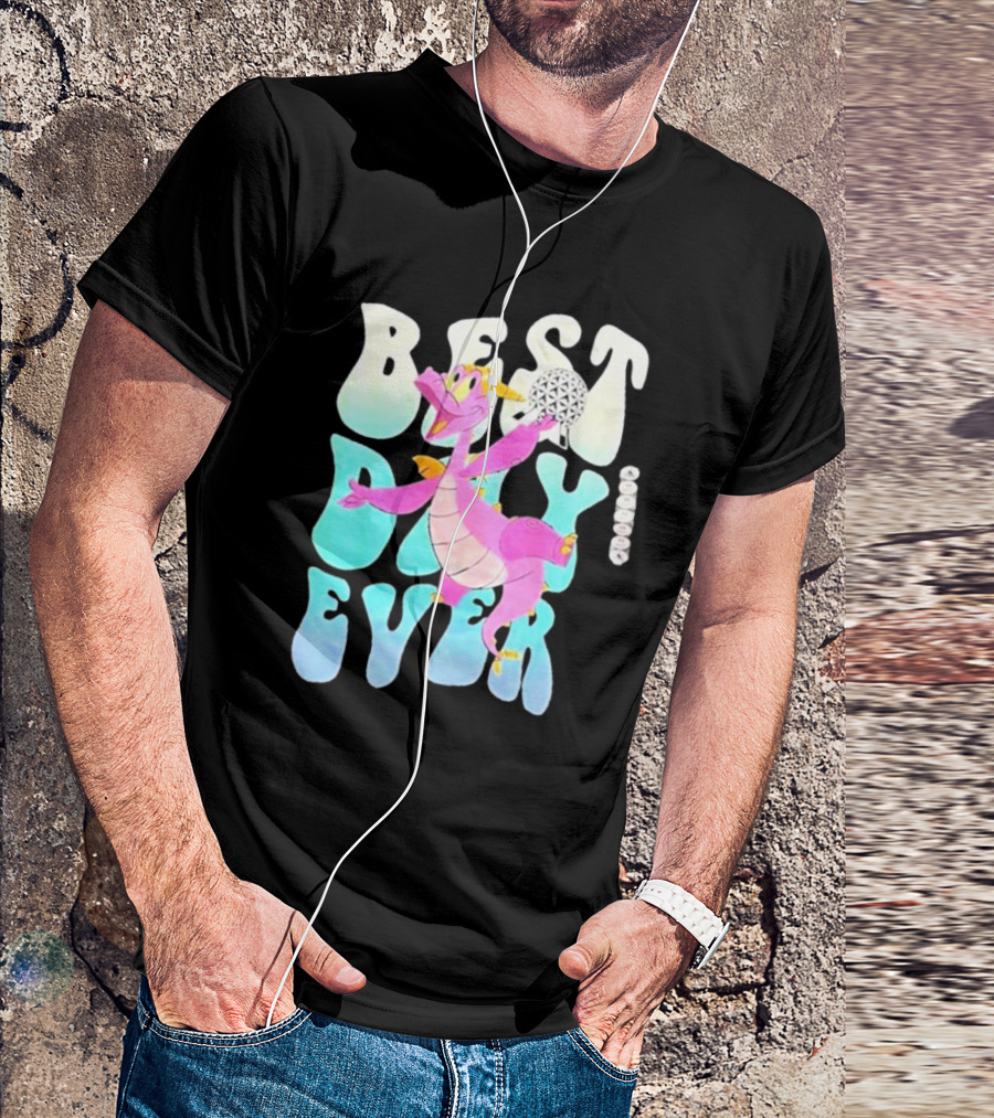 Best Day Ever Figment Dragon Epcot Spaceship Earth T-Shirt