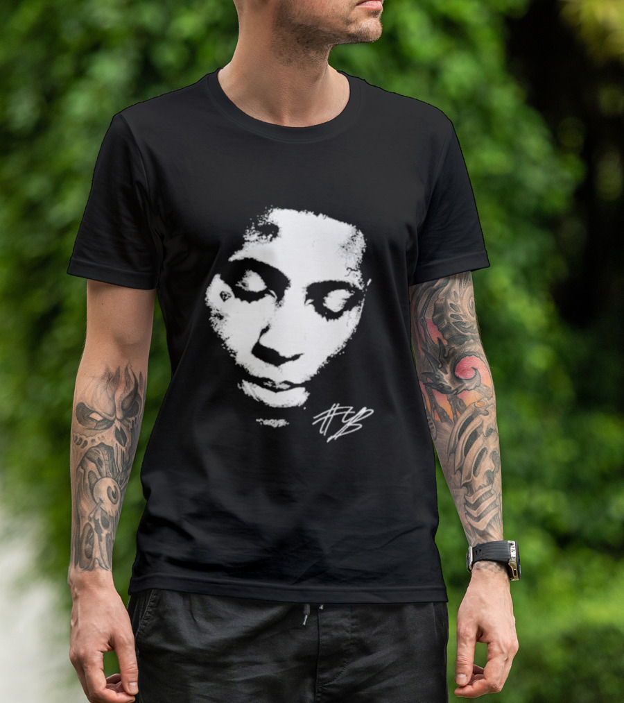 Never Broke Again Lonely Child NBA YoungBoy Signature Black And White Face T-Shirt