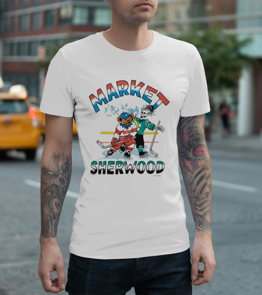 Sherwood Gd Bender Market Hockey Bear T-Shirt