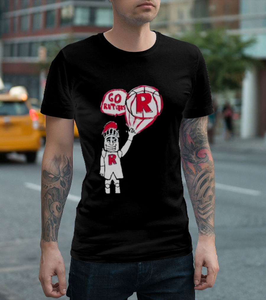 Rutgers Mbb The Blackout Go Rutgers Basketball Knight T-Shirt