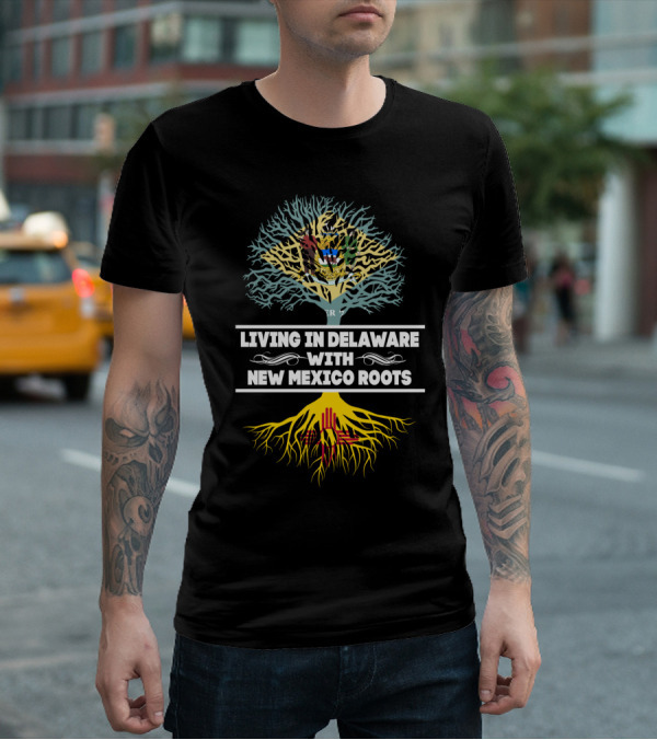 Delaware Life New Mexico Heritage Tree Design Roots T-Shirt