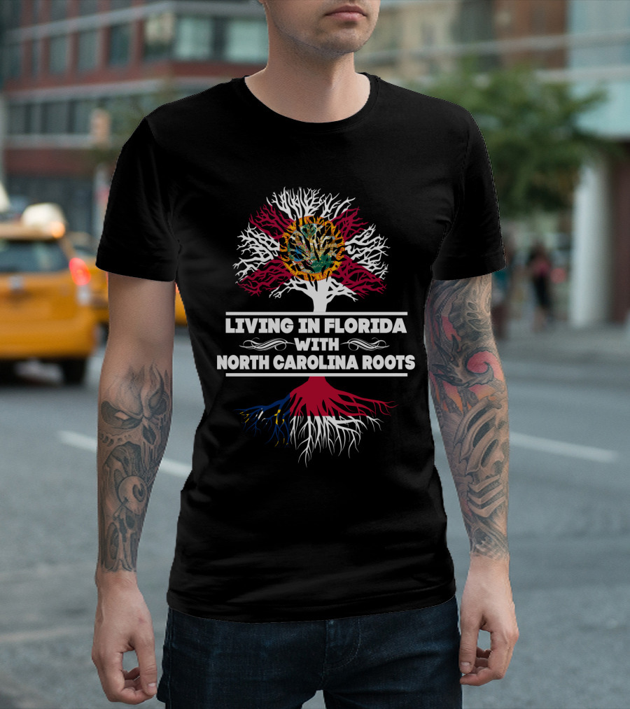 Florida Life with North Carolina Heritage Tree T-Shirt