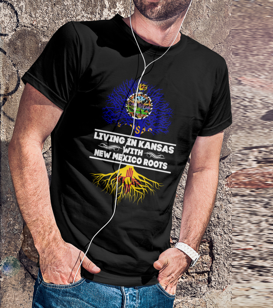 Kansas Life New Mexico Heritage Tree With State Flags T-Shirt
