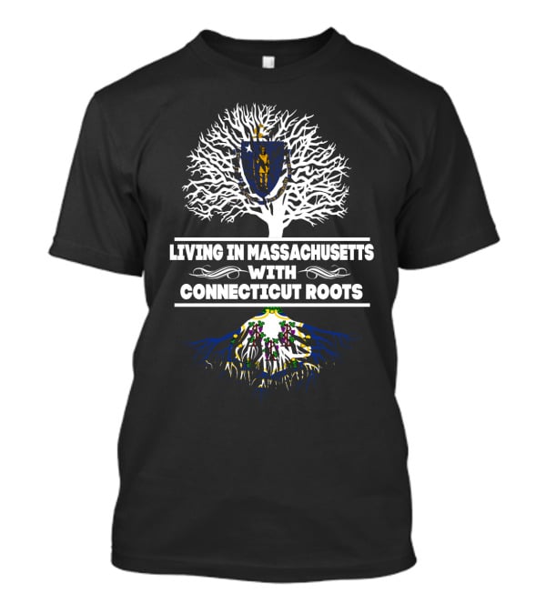 Massachusetts Pride With Connecticut Heritage Tree T-Shirt