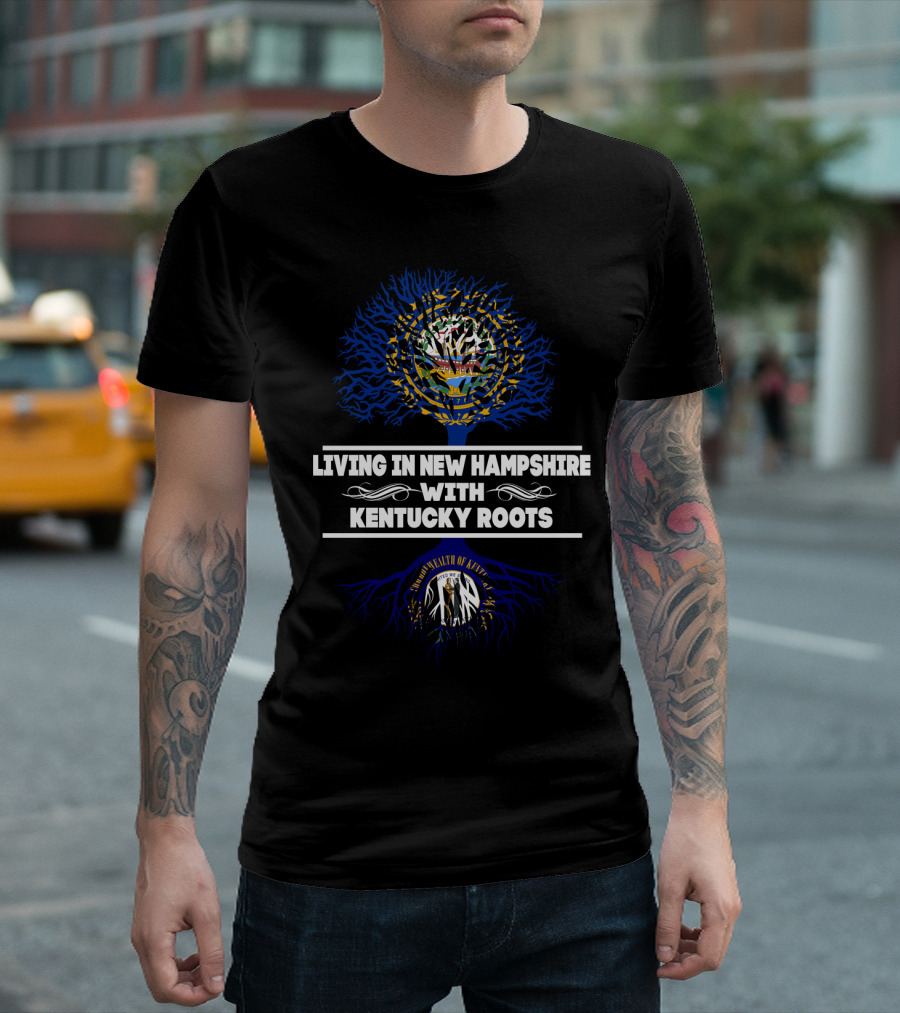 Living in New Hampshire with Commonwealth of Kentucky Roots and State Seal T-Shirt
