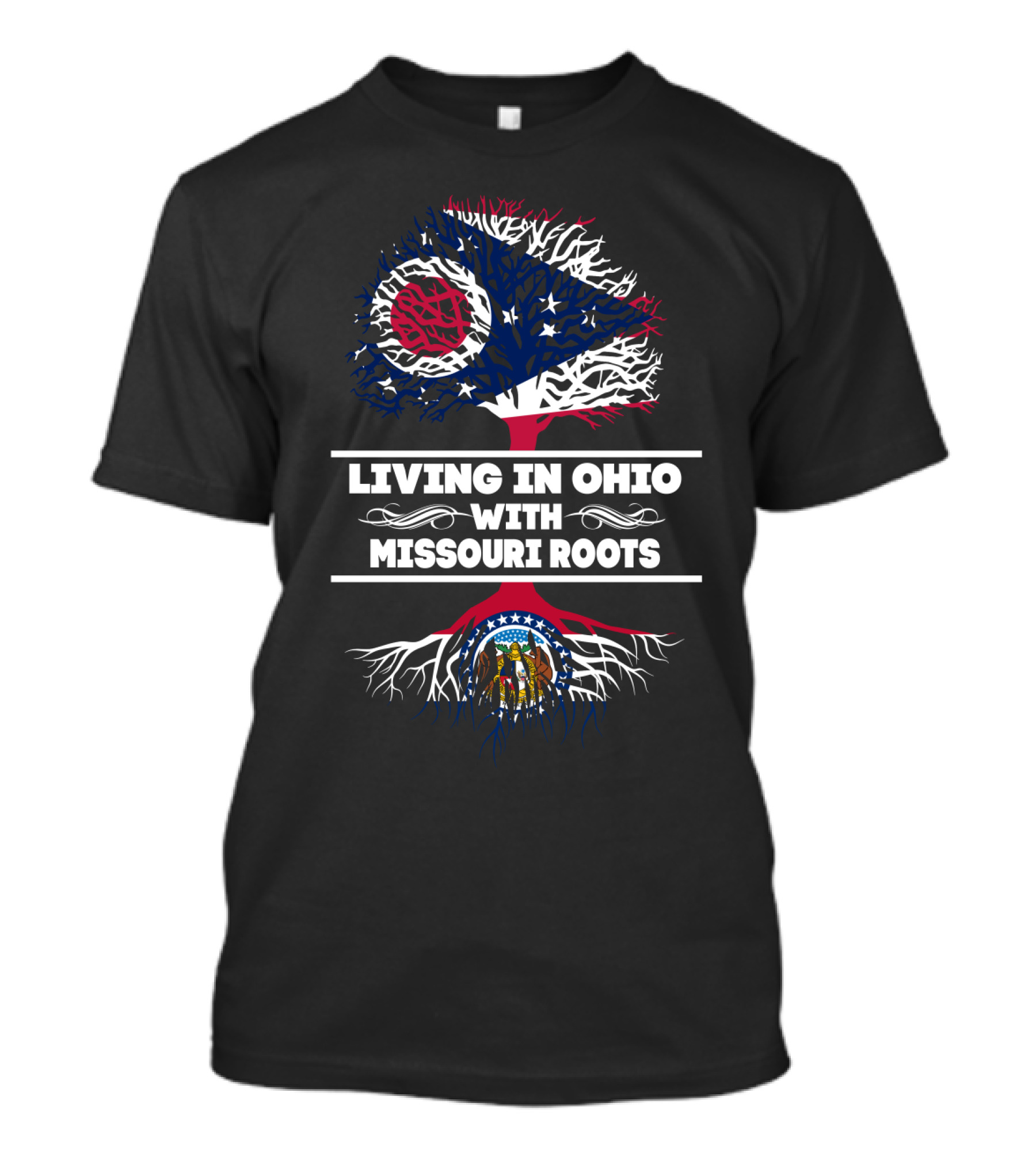 Ohio Pride With Deep Missouri Heritage And State Symbols T-Shirt