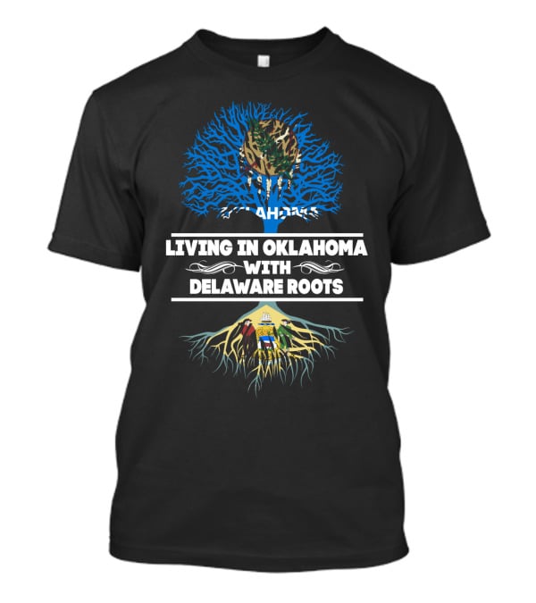 Oklahoma Pride With Delaware Heritage Tree T-Shirt