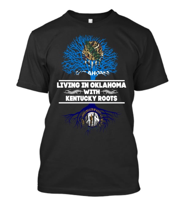 Oklahoma Life Kentucky Heritage Tree Design With State Seals T-Shirt