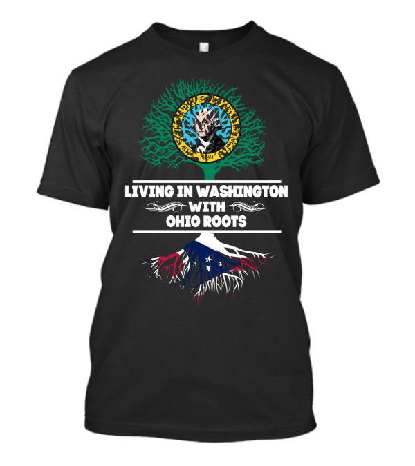 Living In Washington With OHIO Roots - Joker Harley Time Lord Comics T-Shirt