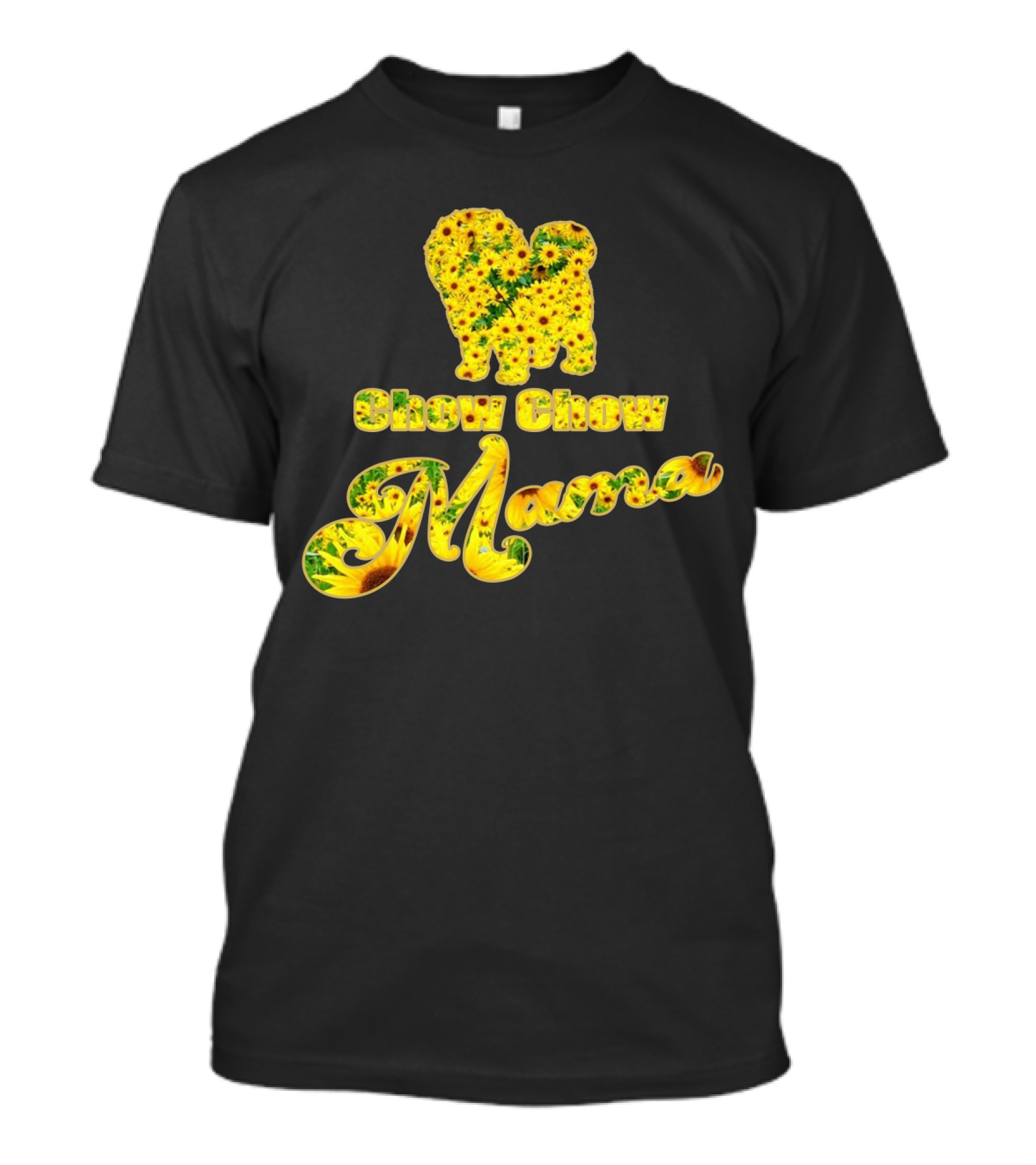 Chow Chow Mama Sunflower T-Shirt
