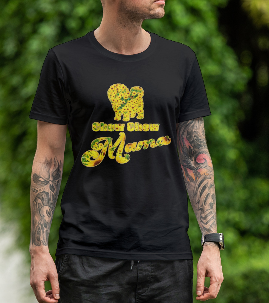 Chow Chow Mama Sunflower T-Shirt