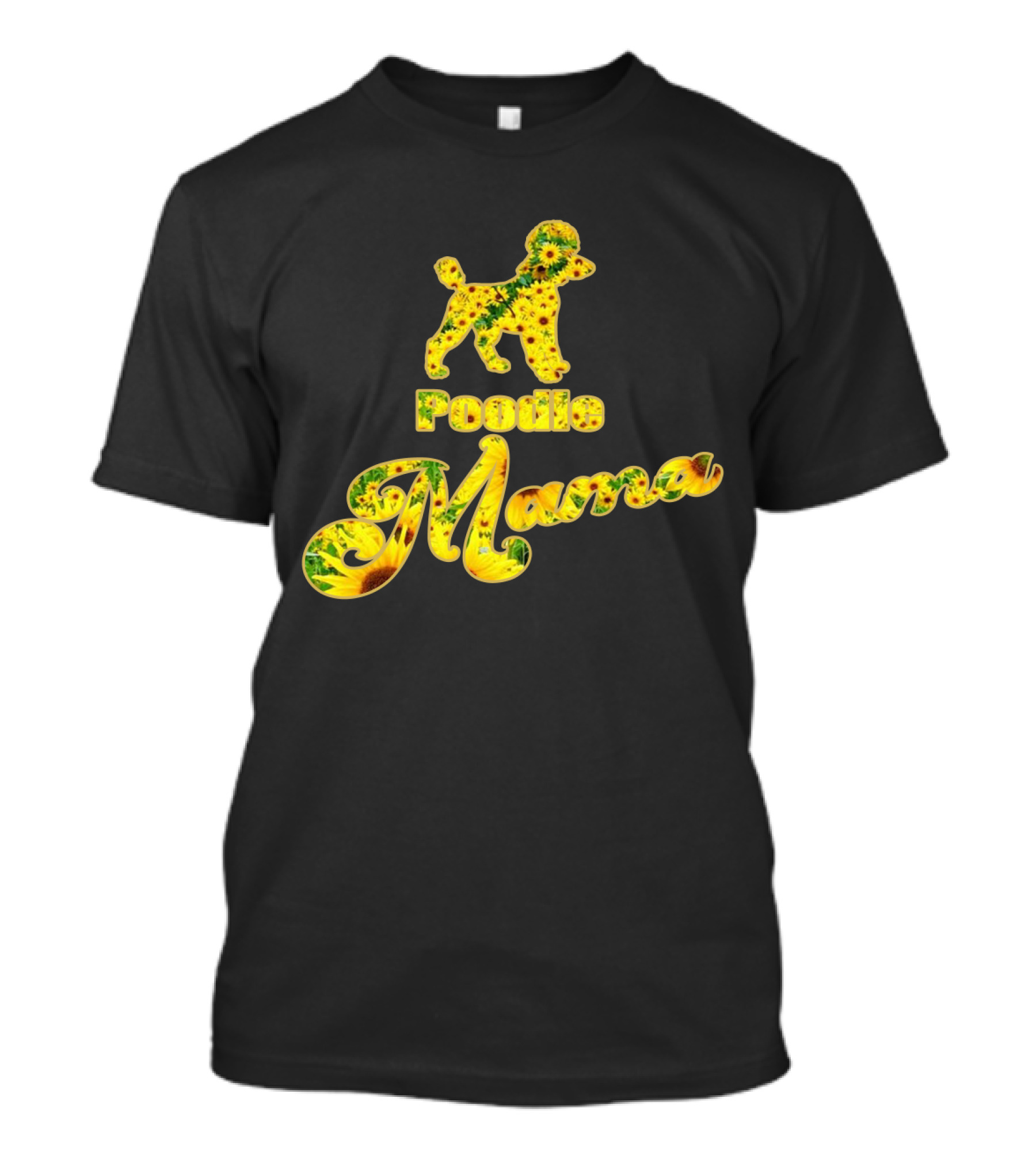 Poodle Mama Sunflower T-Shirt