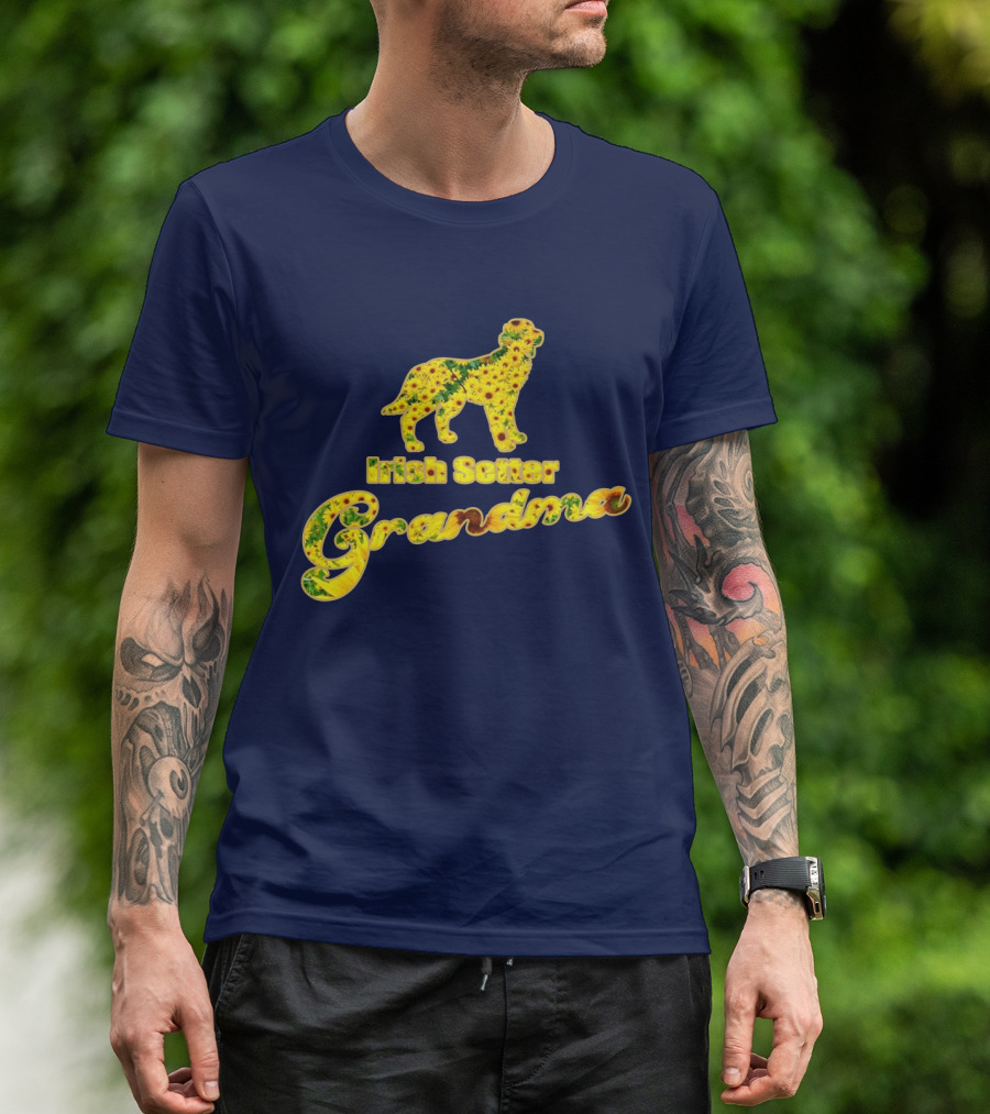 Irish Setter Grandma Sunflower T-Shirt