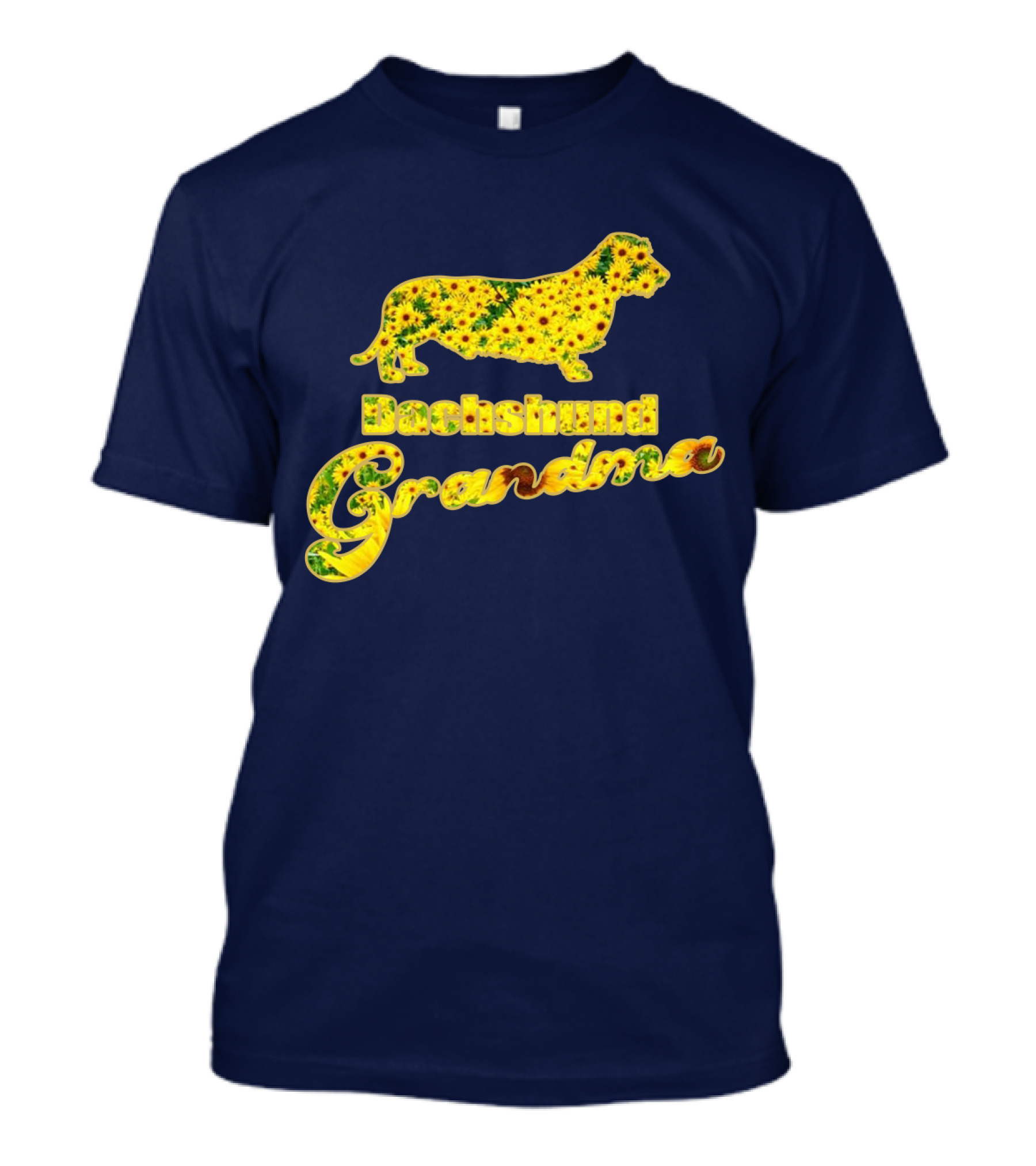 Dachshund Grandma With Sunflower T-Shirt