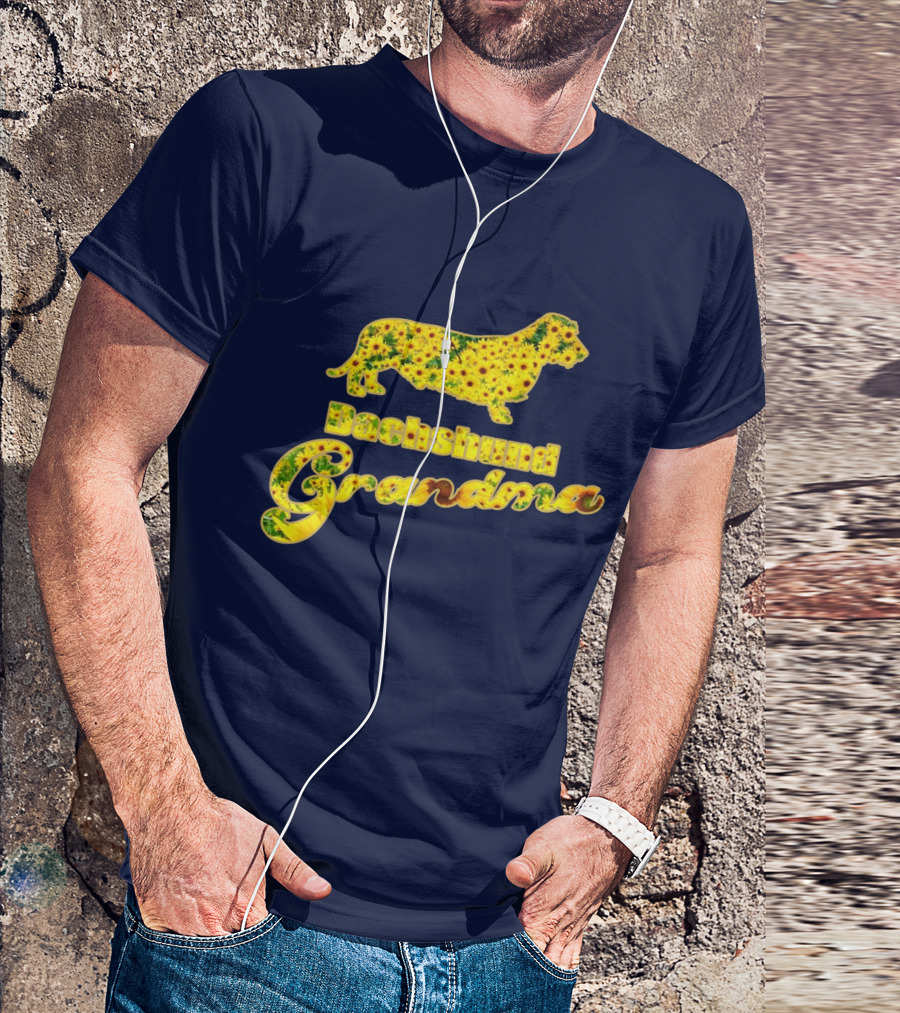 Dachshund Grandma With Sunflower T-Shirt