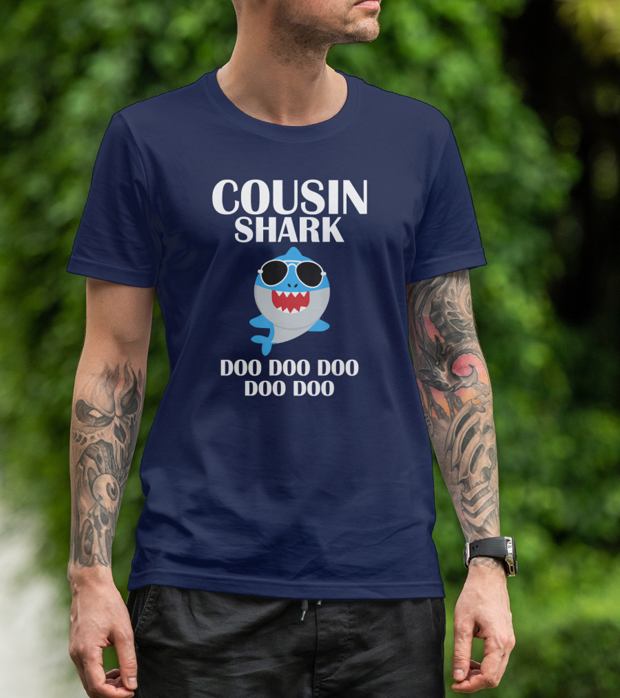 Cousin Shark Doo Doo Doo Doo Doo T-Shirt