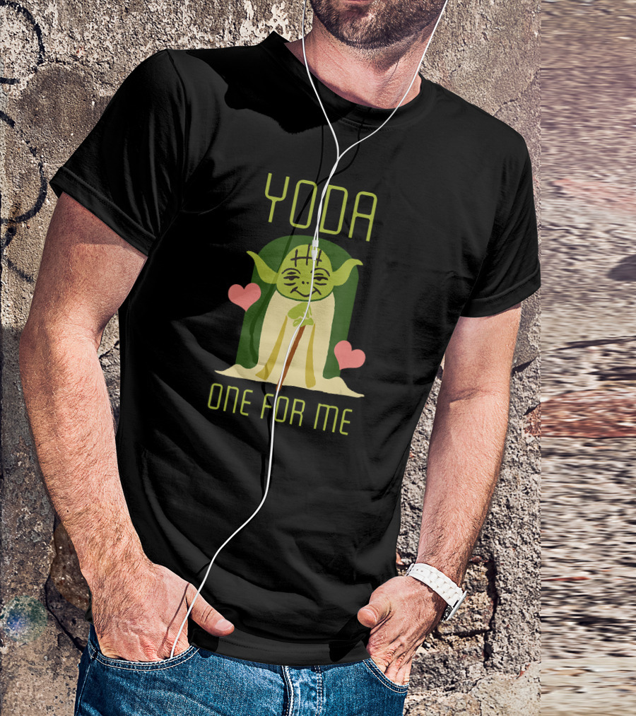 Star Wars The Mandalorian Yoda One For Me Hearts T-Shirt