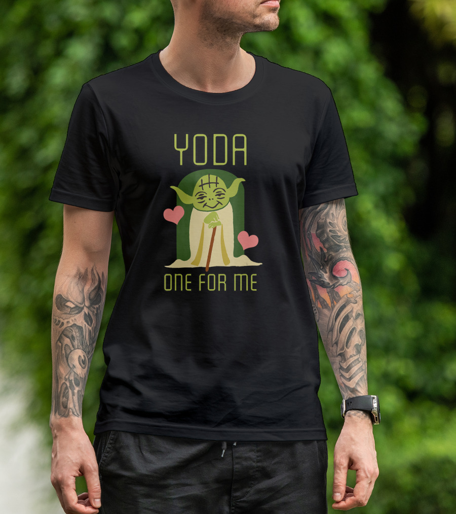 Star Wars The Mandalorian Yoda One For Me Hearts T-Shirt