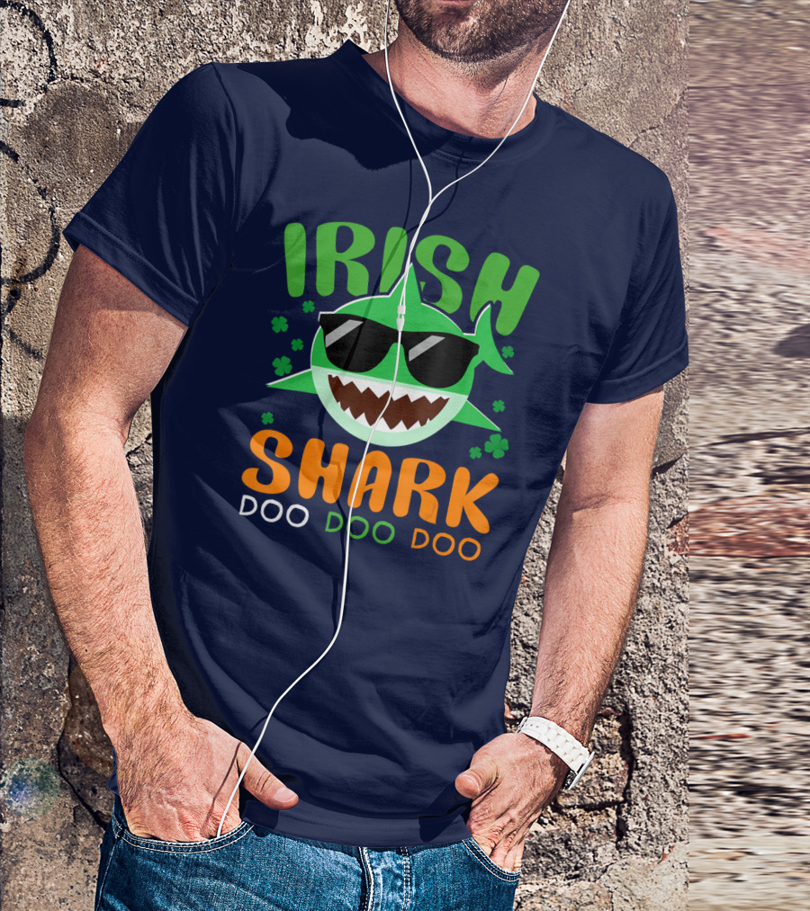 Irish Shark Doo Doo Doo St Patricks Day T-Shirt