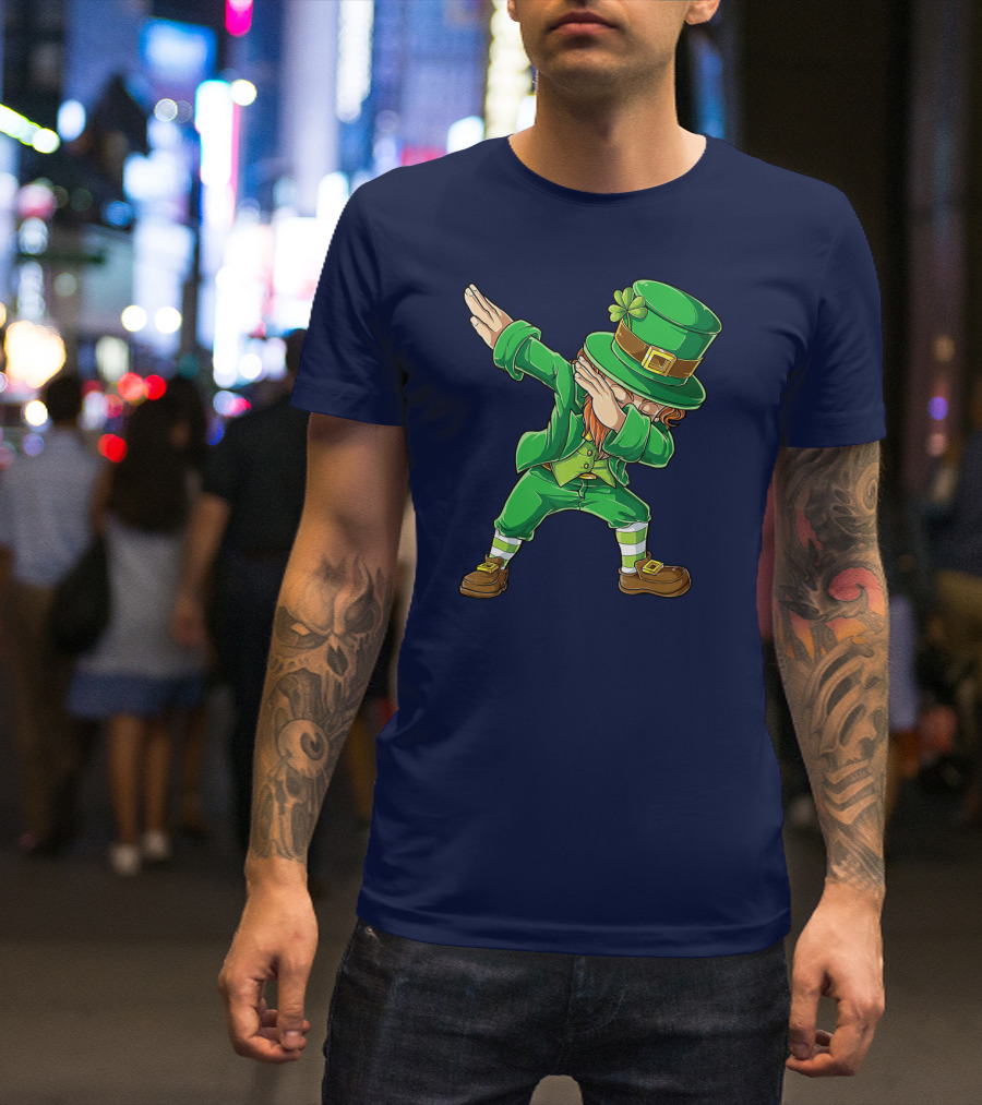 St Patricks Day Leprechaun Dabbing Boys Dab T-Shirt